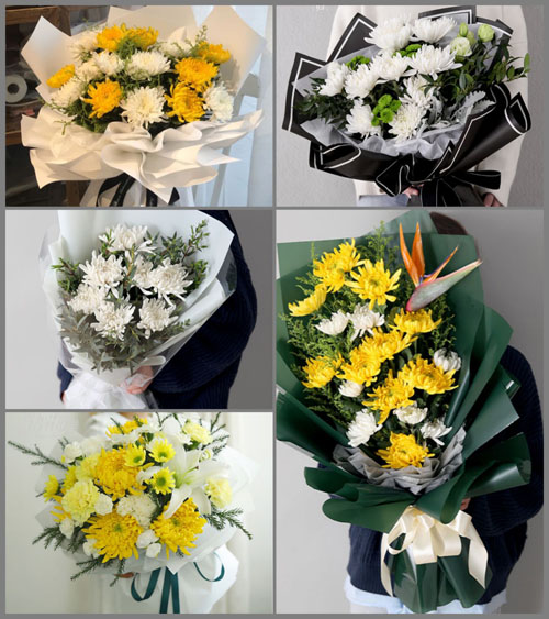 山东济南市中区杆石桥街道白事花束代送